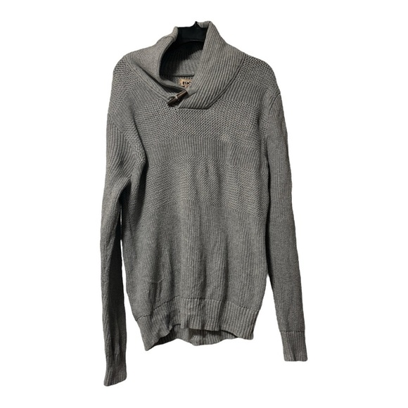 1901 Other - 1901 Shawl Collar Gray Fisherman Cotton Sweater Size Large Men fall, PNW, camp